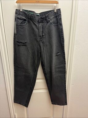 wild fable Black High-Rise Relaxed Distressed Jeans